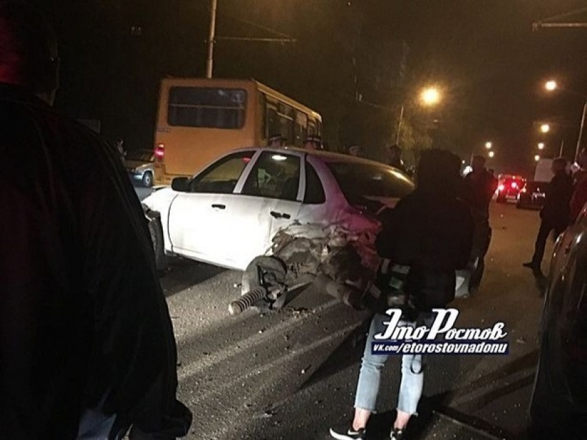 Спешащий на вечеринку пьяный водитель BMW протаранил две машины в Ростове