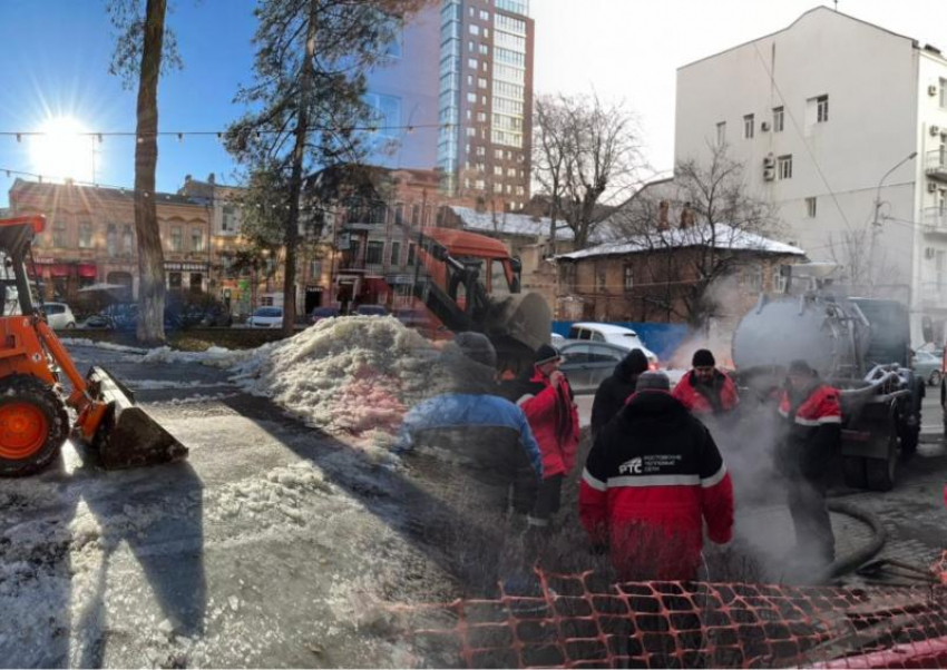 При наступлении морозов в Ростове снова начались коммунальные аварии