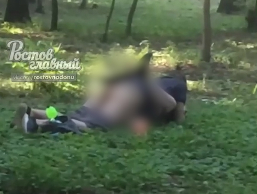 Секс ростовской парочки в парке Островского попал на видео