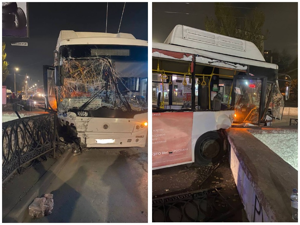 Шесть человек пострадали в ДТП с автобусом в Ростове-на-Дону