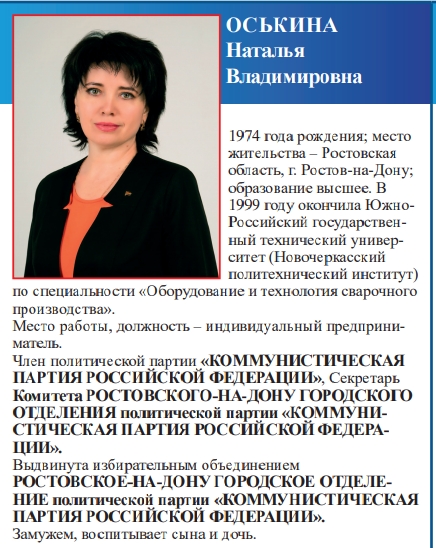 Профайл Оськиной Профайл Оськиной