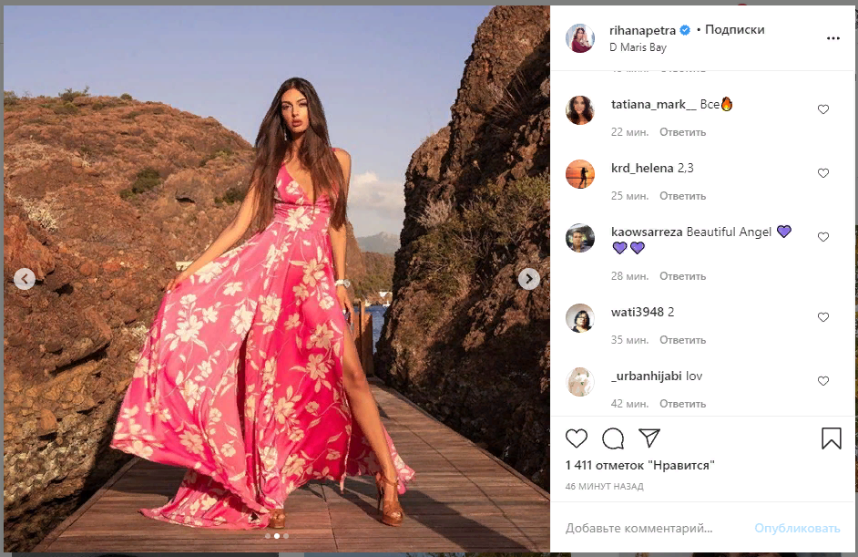 Оксана Воеводина. Фото: инстаграм модели